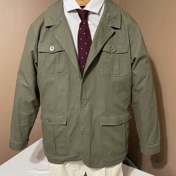 Safari Jacket forest green canvas/duck cloth XL/47R/57EU - Picture 4 of 14